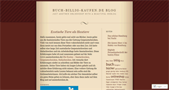 Desktop Screenshot of buchbilligkaufen.wordpress.com