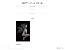 Tablet Screenshot of nowhereuseful.wordpress.com