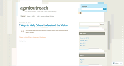 Desktop Screenshot of agmioutreach.wordpress.com