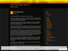 Tablet Screenshot of fireandink.wordpress.com