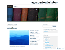 Tablet Screenshot of agrupacionlaslobas.wordpress.com