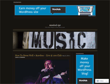 Tablet Screenshot of musicalcpr.wordpress.com