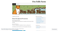 Desktop Screenshot of foxfallsfarm.wordpress.com