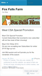 Mobile Screenshot of foxfallsfarm.wordpress.com