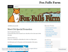 Tablet Screenshot of foxfallsfarm.wordpress.com