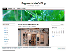 Tablet Screenshot of paginasvividas.wordpress.com