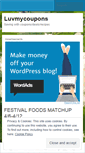 Mobile Screenshot of luvcoupons.wordpress.com
