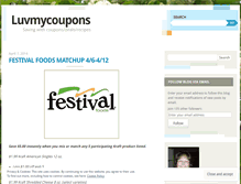 Tablet Screenshot of luvcoupons.wordpress.com