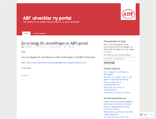 Tablet Screenshot of abfportalen.wordpress.com