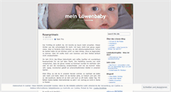 Desktop Screenshot of loewenbaby.wordpress.com