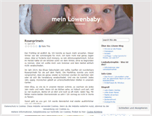 Tablet Screenshot of loewenbaby.wordpress.com