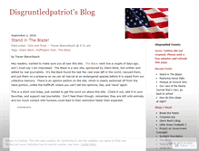 Tablet Screenshot of disgruntledpatriot.wordpress.com