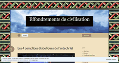 Desktop Screenshot of effondrements.wordpress.com