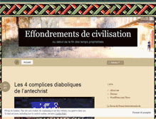 Tablet Screenshot of effondrements.wordpress.com