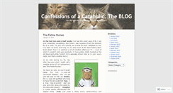 Desktop Screenshot of confessionsofacataholic.wordpress.com