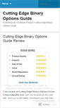 Mobile Screenshot of blogcuttingedgebinary.wordpress.com