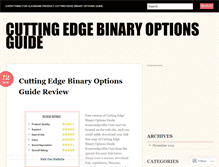 Tablet Screenshot of blogcuttingedgebinary.wordpress.com