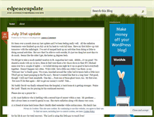 Tablet Screenshot of edpeaceupdate.wordpress.com