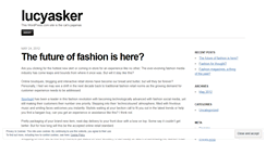 Desktop Screenshot of lucyasker.wordpress.com