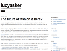 Tablet Screenshot of lucyasker.wordpress.com