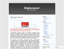 Tablet Screenshot of bilgilensene.wordpress.com