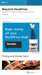 Mobile Screenshot of beyondheadlines.wordpress.com