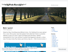 Tablet Screenshot of pinkyia.wordpress.com