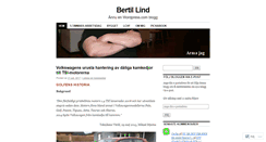Desktop Screenshot of bertillind.wordpress.com