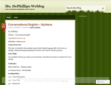 Tablet Screenshot of ldephillips.wordpress.com