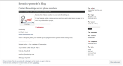 Desktop Screenshot of broadstripesucks.wordpress.com