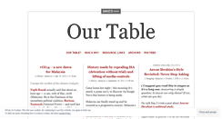 Desktop Screenshot of ourtable.wordpress.com