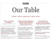 Tablet Screenshot of ourtable.wordpress.com