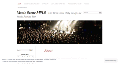 Desktop Screenshot of musicscenempls.wordpress.com