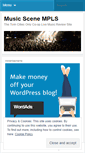 Mobile Screenshot of musicscenempls.wordpress.com