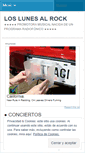 Mobile Screenshot of loslunesalrock.wordpress.com