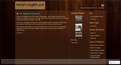 Desktop Screenshot of kempspub.wordpress.com