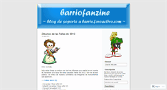 Desktop Screenshot of barriofanzine.wordpress.com
