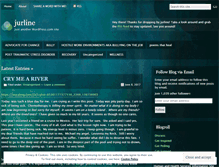 Tablet Screenshot of jurline.wordpress.com
