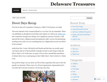 Tablet Screenshot of delawaretreasures.wordpress.com