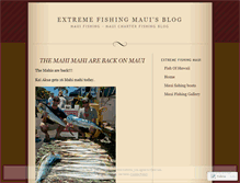 Tablet Screenshot of extremefishingmaui.wordpress.com