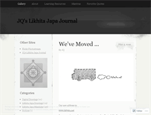 Tablet Screenshot of jqgaines.wordpress.com