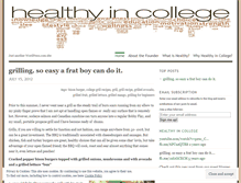 Tablet Screenshot of healthyncollege.wordpress.com