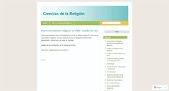 Desktop Screenshot of cienciasdelareligion.wordpress.com