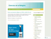 Tablet Screenshot of cienciasdelareligion.wordpress.com