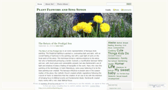 Desktop Screenshot of plantflowersandsingsongs.wordpress.com
