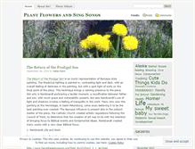 Tablet Screenshot of plantflowersandsingsongs.wordpress.com