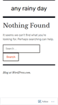 Mobile Screenshot of anyrainyday.wordpress.com