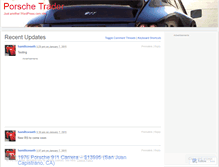 Tablet Screenshot of porschetrader.wordpress.com