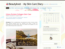 Tablet Screenshot of beautyknot.wordpress.com
