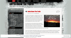 Desktop Screenshot of gottaknowthetruth.wordpress.com